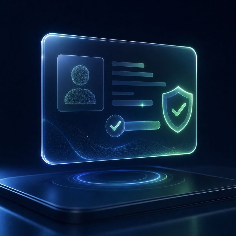 Identity verification — visual of this product area
